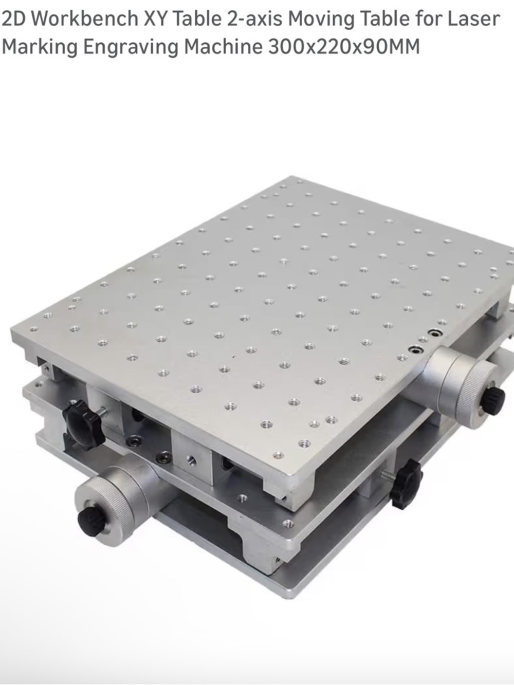 2D XY Workbench Moving Table - Silver Precision Stage